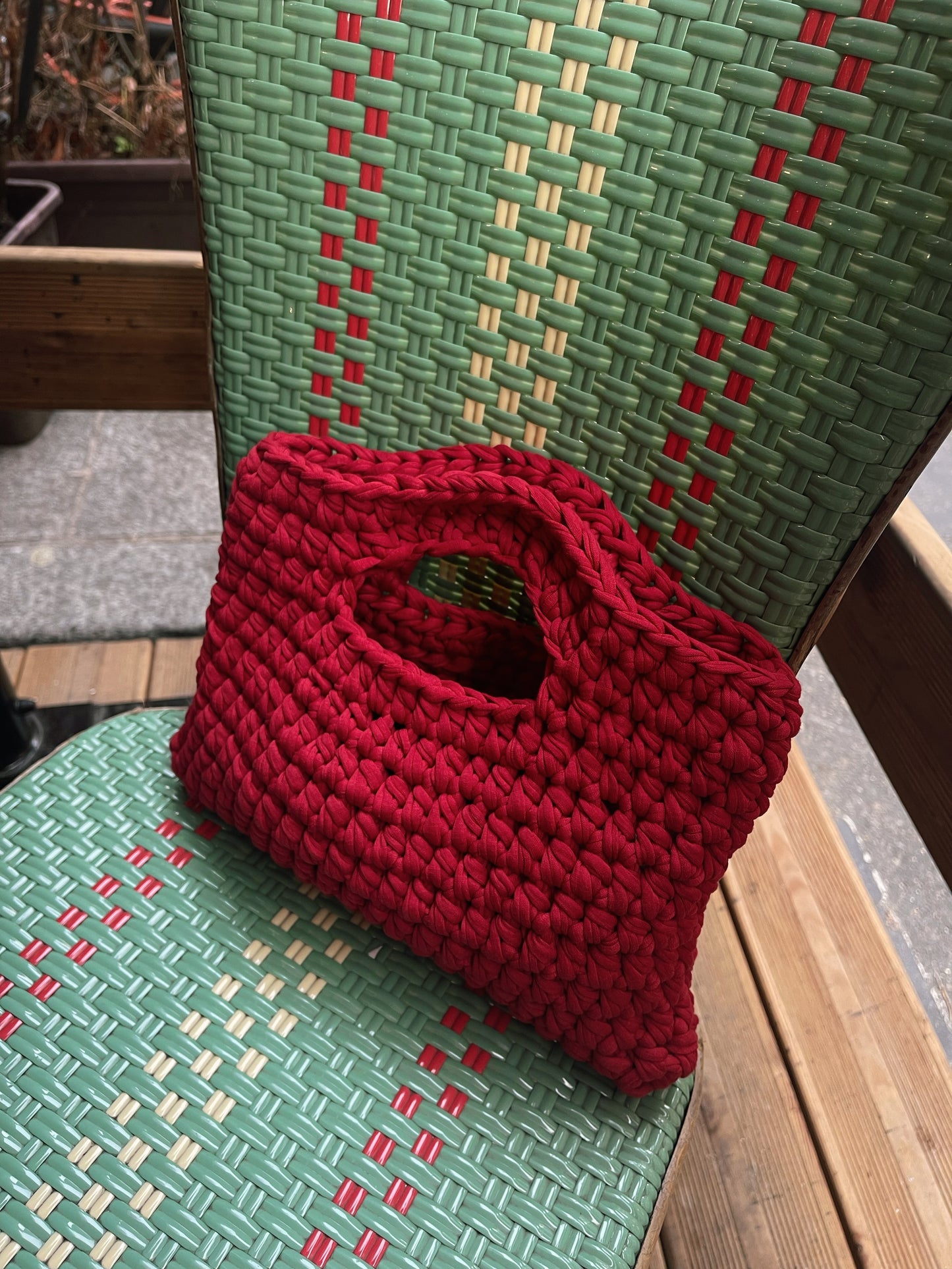 Barley bag in Cherry Red