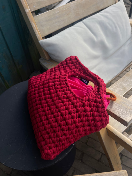 Barley bag in Cherry Red